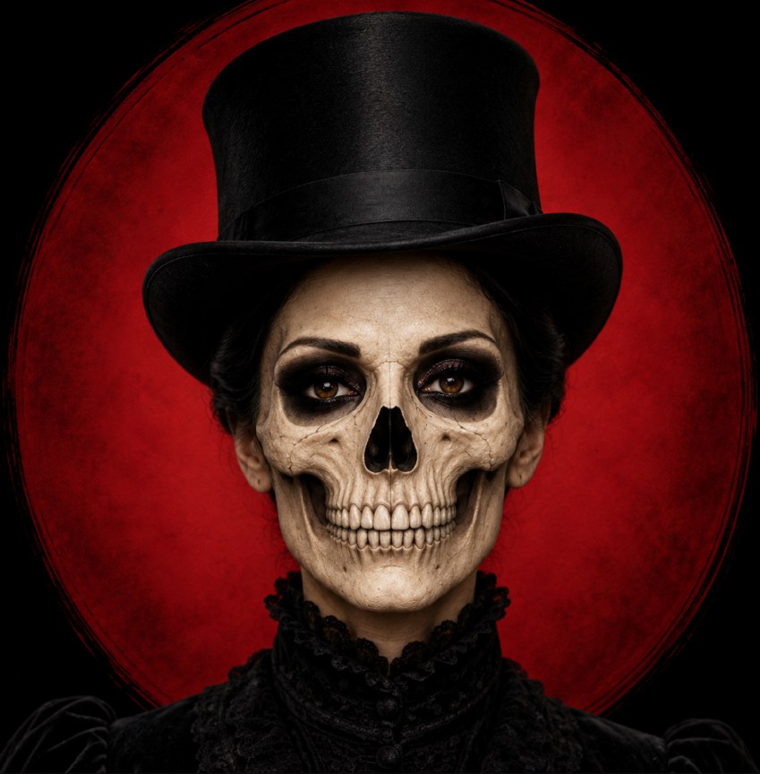 Skeleton Illusion makeup design